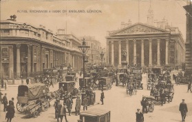 Royal Exchange And Bank of England, London